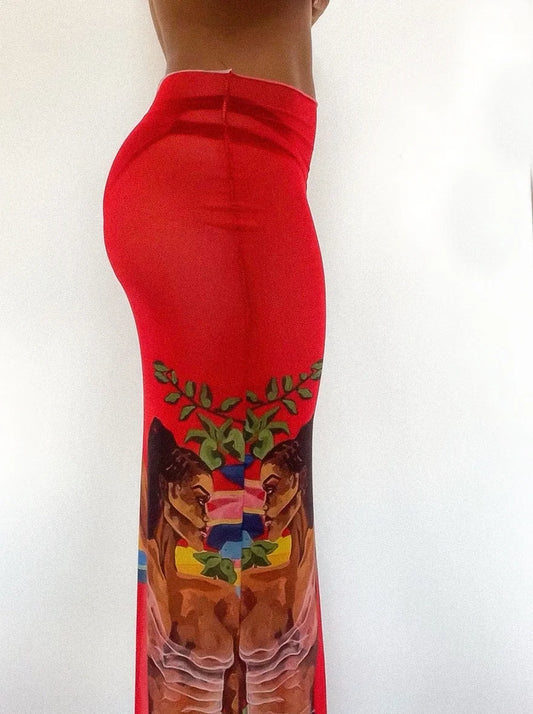 "Only You Could Tell" Mesh Skirt