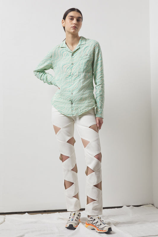 Epsom Green Printed Shirt