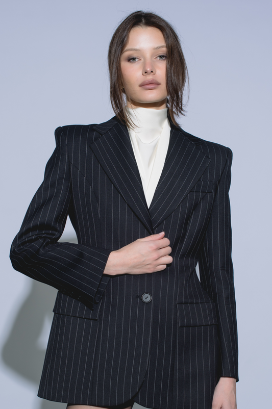 Rocky Pinstripe Blazer