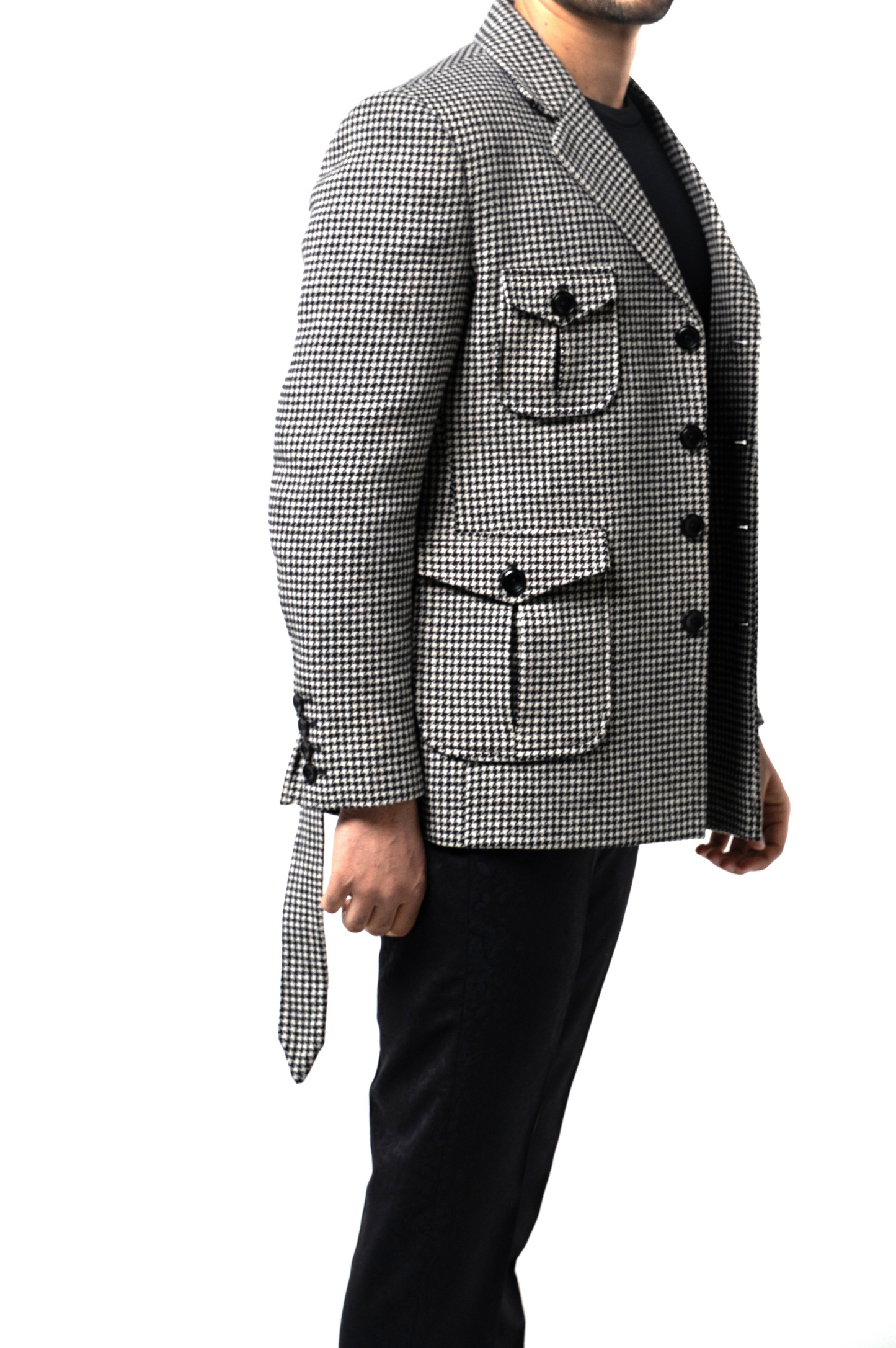 Houndstooth Safari Jacket