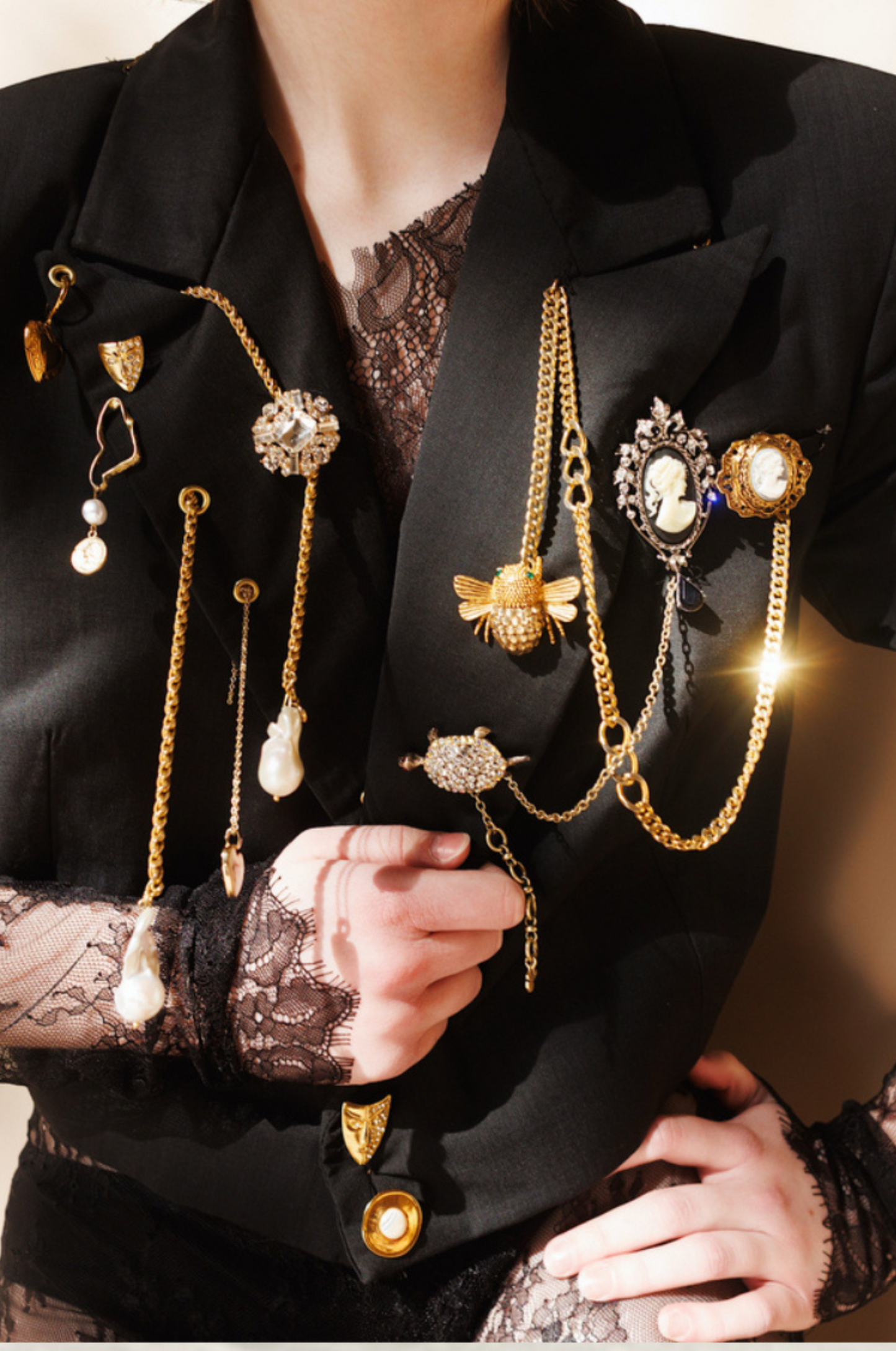 Antique Jewelry Blazer