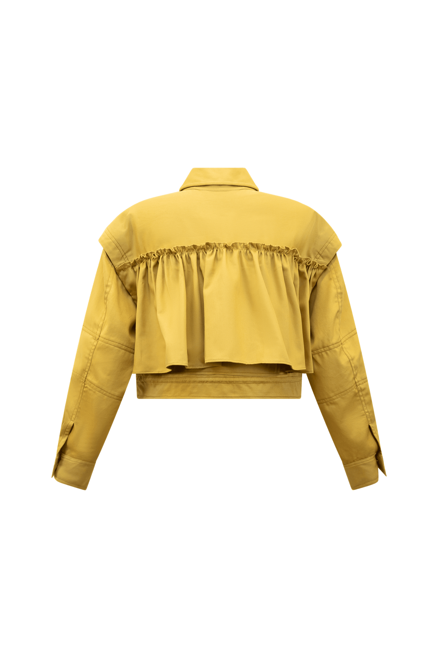 Yellow Cotton Twill Jacket