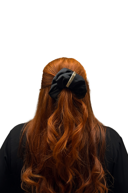 Black Satin Sister Scrunchie