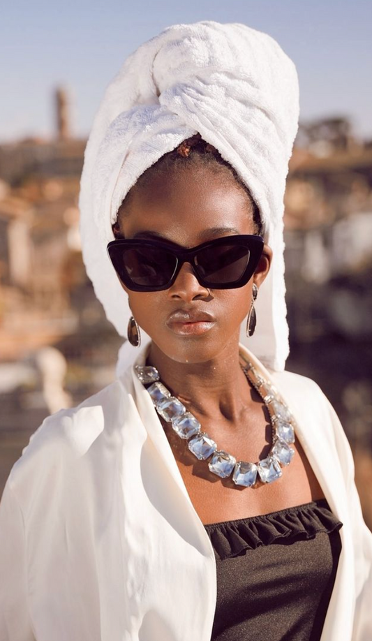 Black Cat-Eye Sunglasses