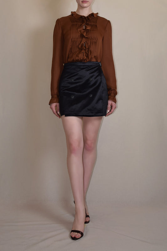 Ashley Wrap Mini Skirt