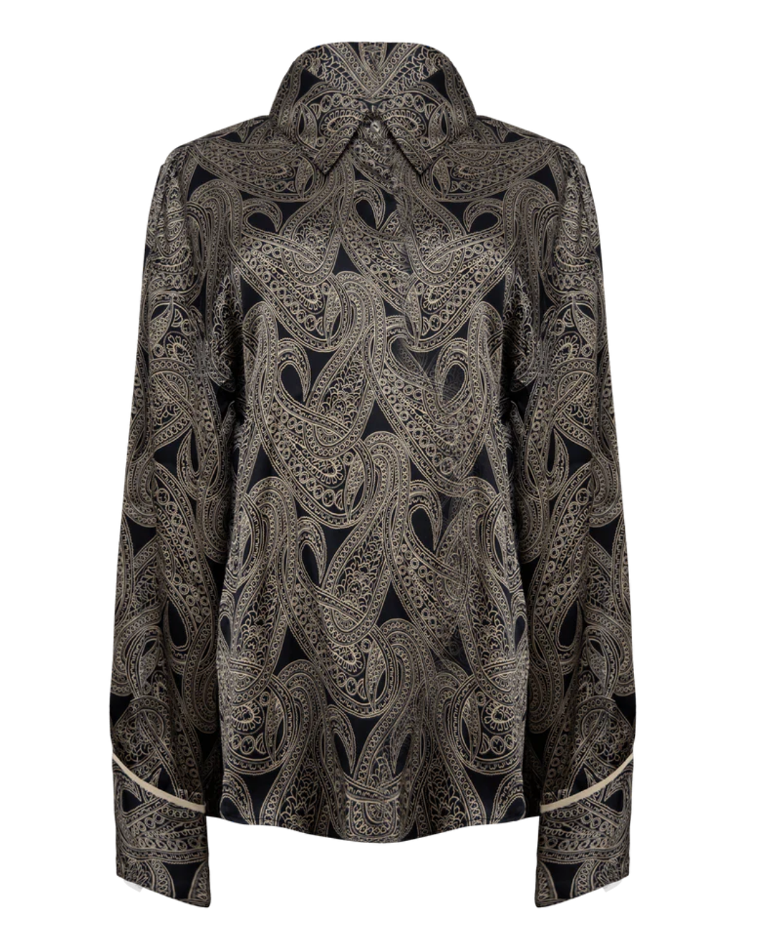 Chris Front Tie Silk Shirt