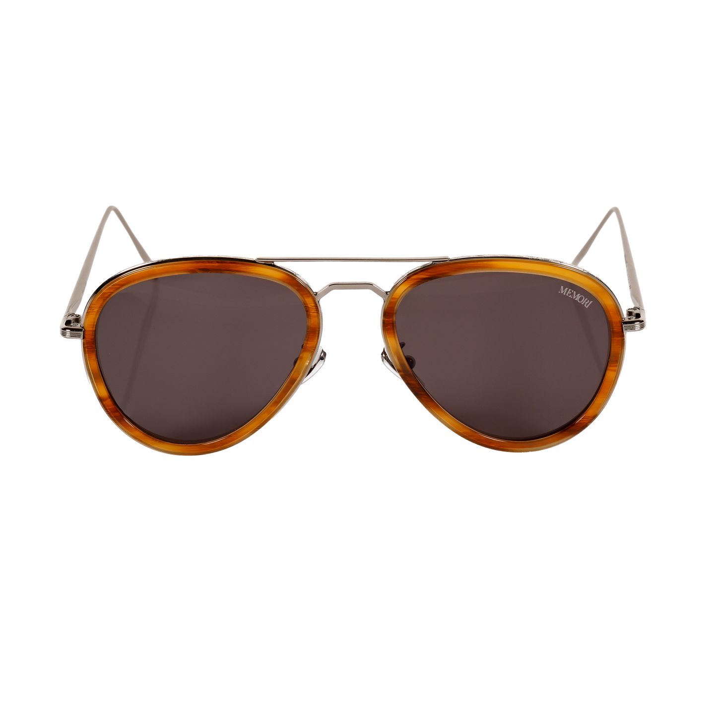 Aviator Sunglasses - Gold with mirrored lenses