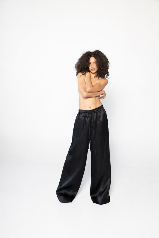 Satin Organza Pajama Trouser