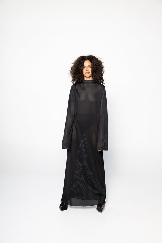 Bell Sleeve Maxi House Dress