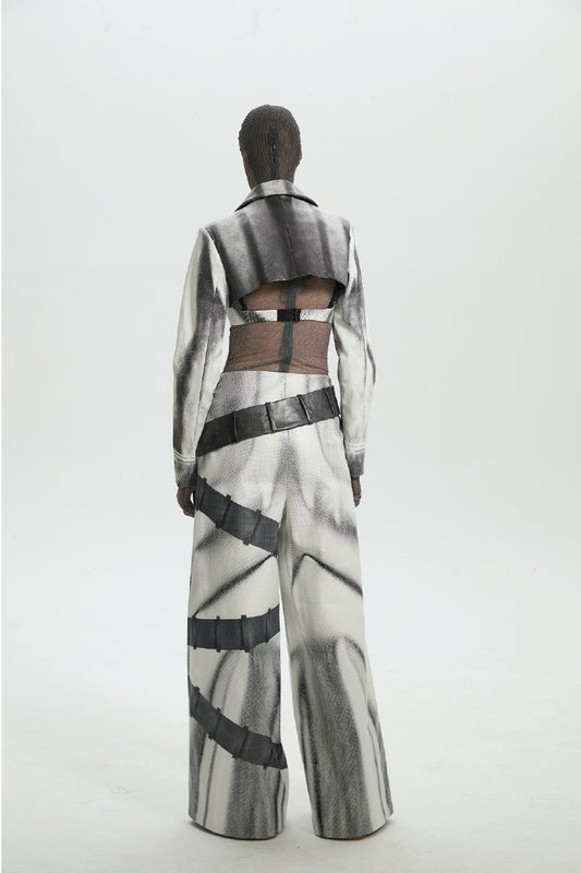 Repeated Leather Illusion Set