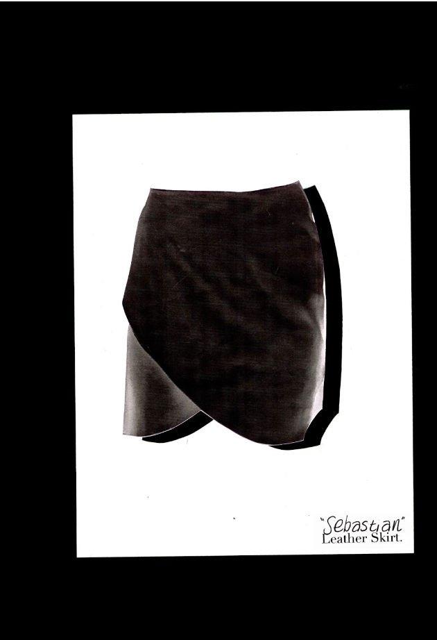 Sebastian Leather Mini Skirt