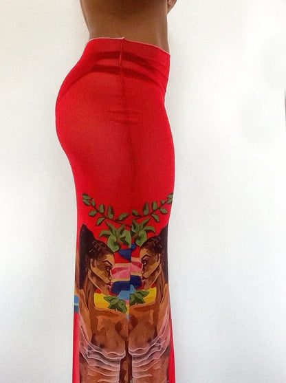 "Only You Could Tell" Mesh Skirt