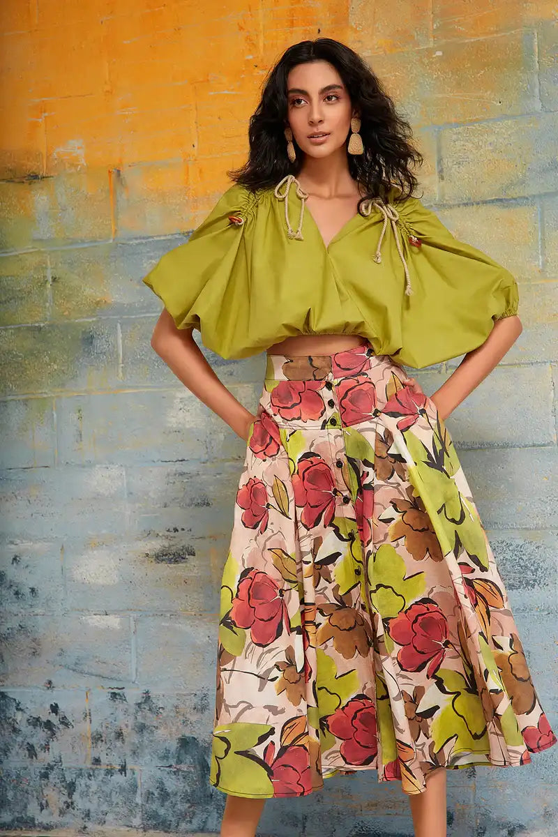 Zoila Cotton Ruched Top
