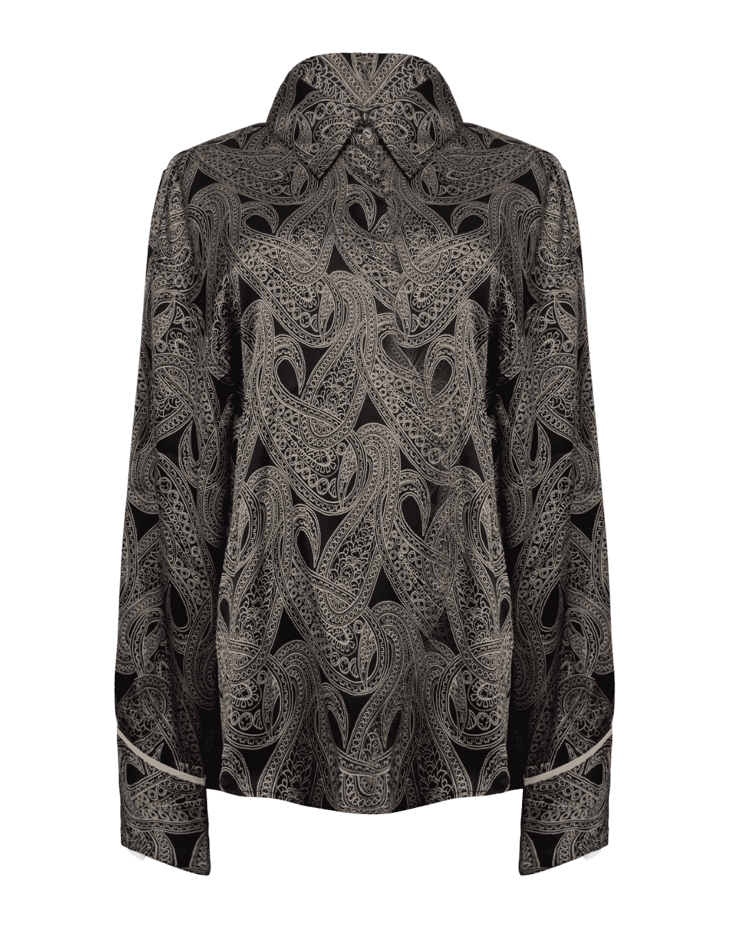 Chris Front Tie Silk Shirt