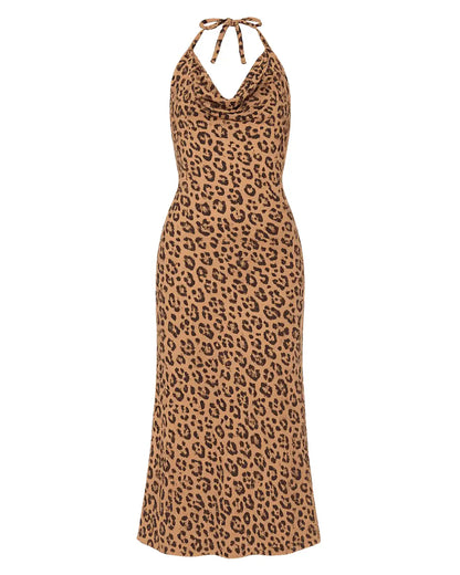 Jolene Cowl Halter Dress