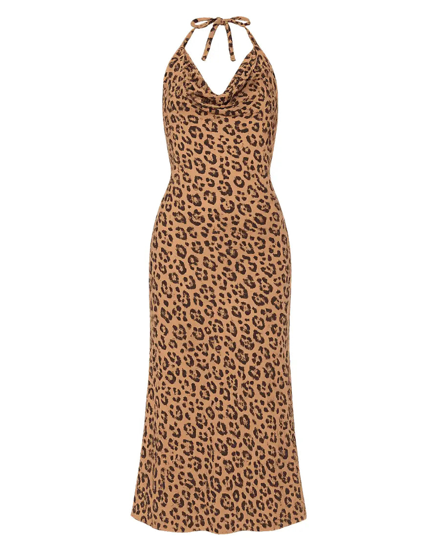 Jolene Cowl Halter Dress