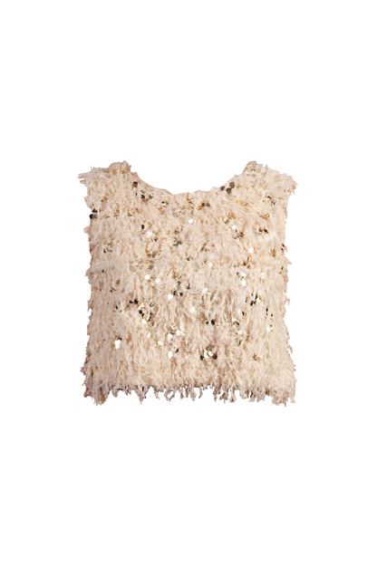 Beige Textured Top
