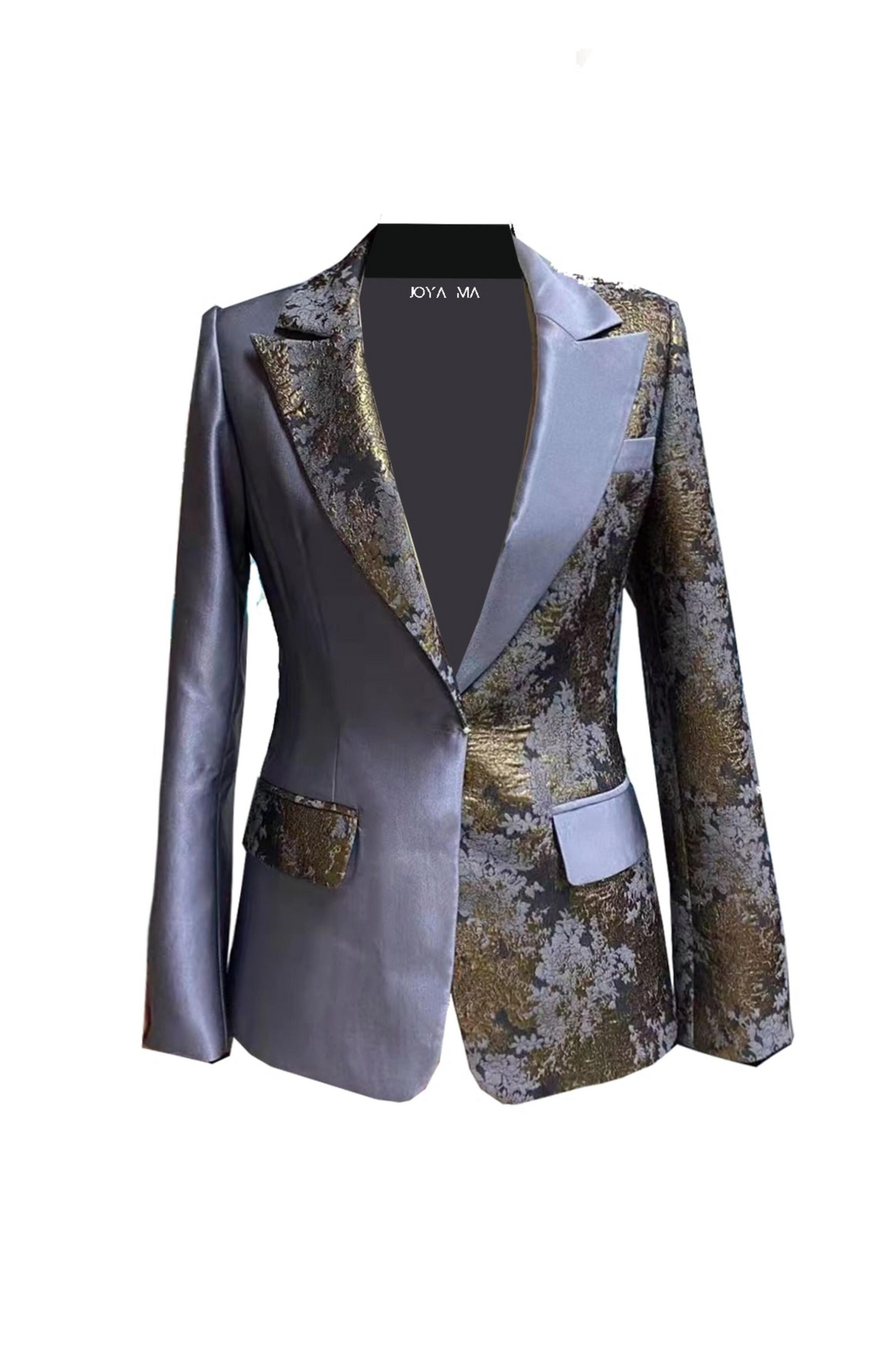 Silver Brocade Blazer