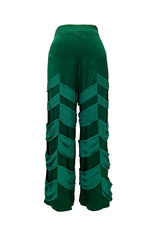 Matrix Pants in Emerald Green