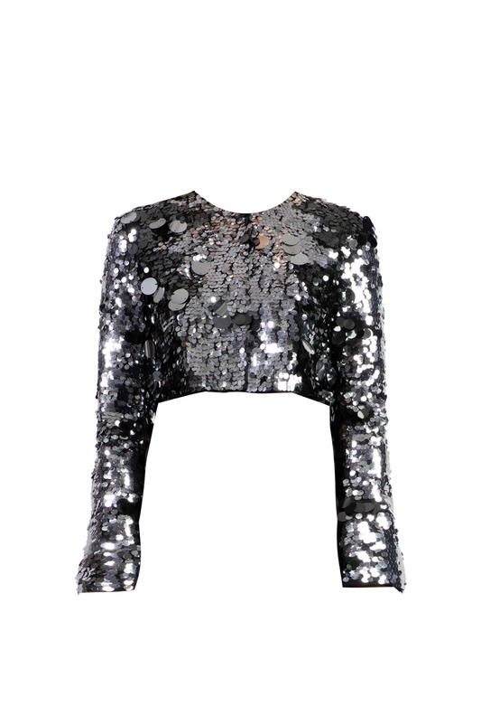 Silver Sequin Jacket