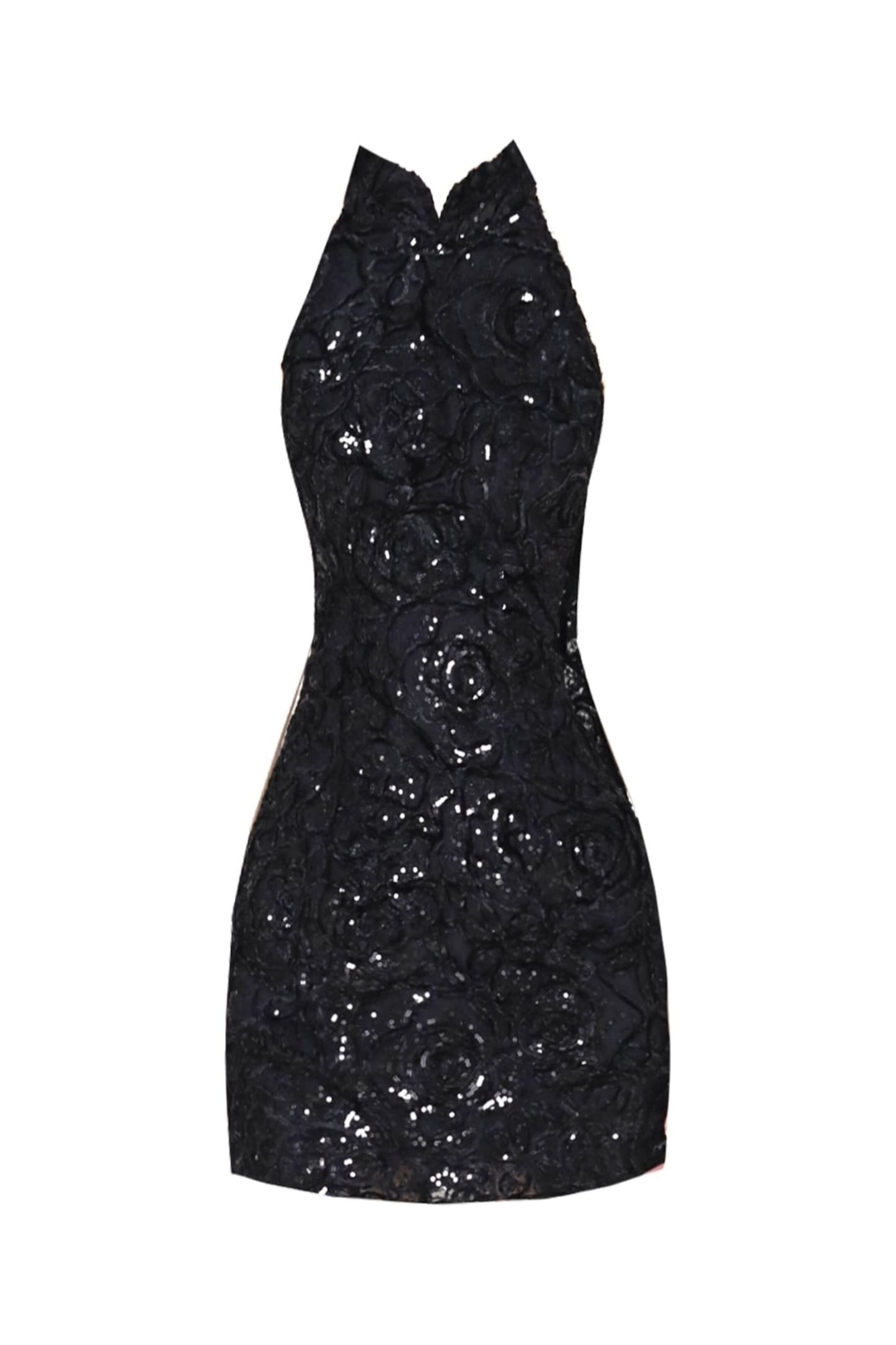 Black Qipao Mini Dress