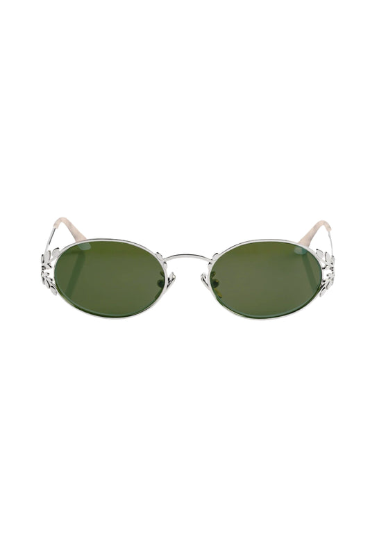 Laurel Oval Sunglasses Green