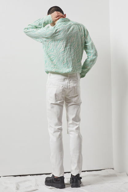 Epsom Green Printed Shirt