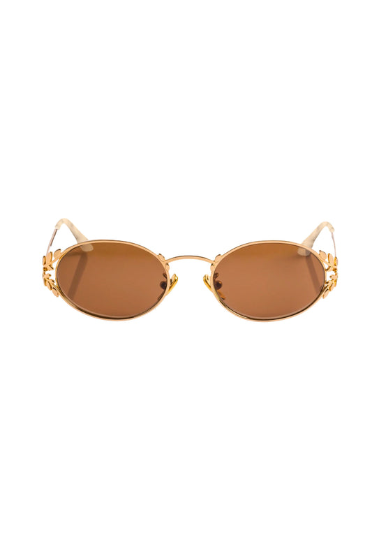 Laurel Oval Sunglasses Brown