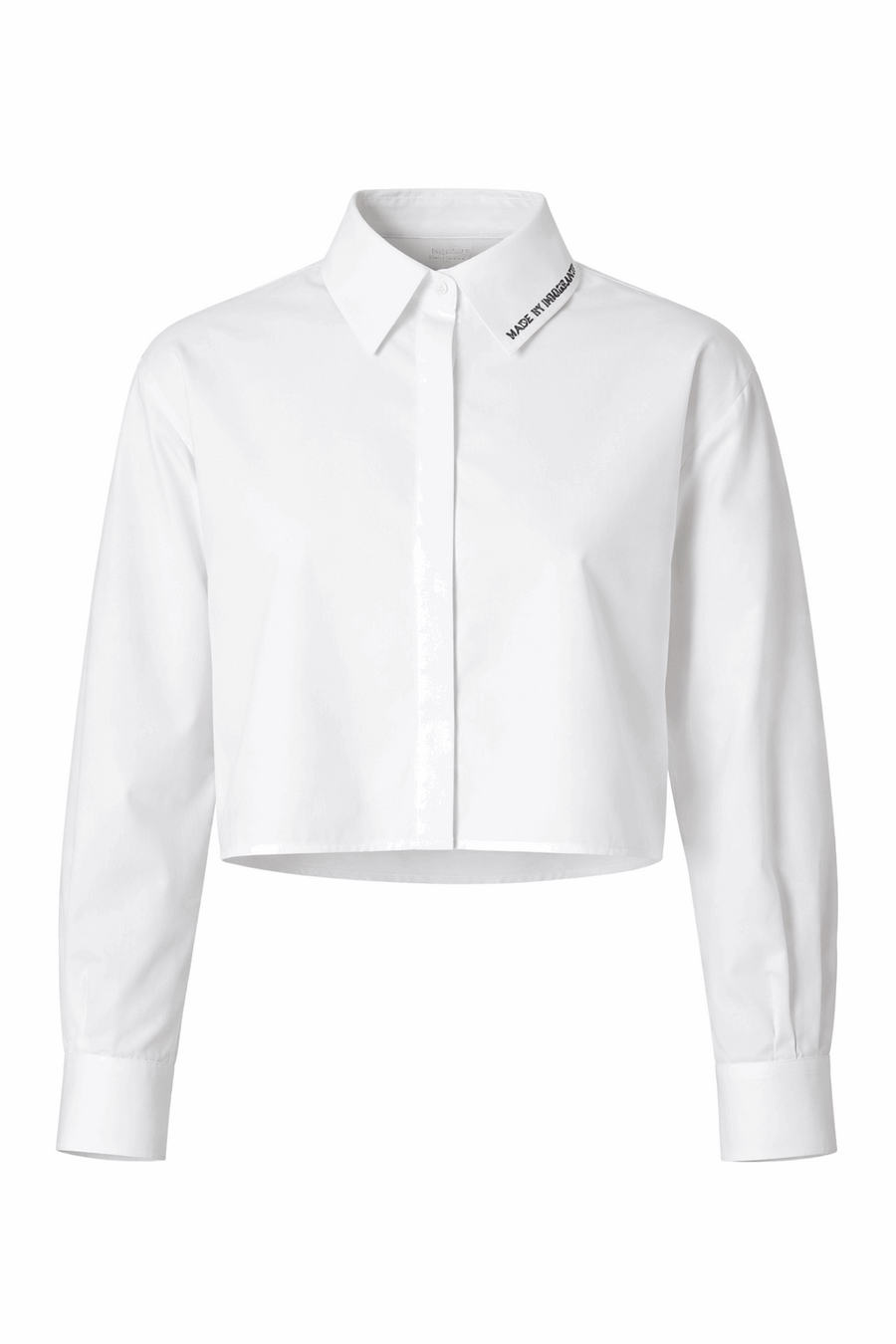 "Made by Immigrants" Embroidered Button Down Shirt