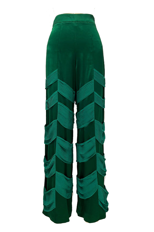 Matrix Pants in Emerald Green