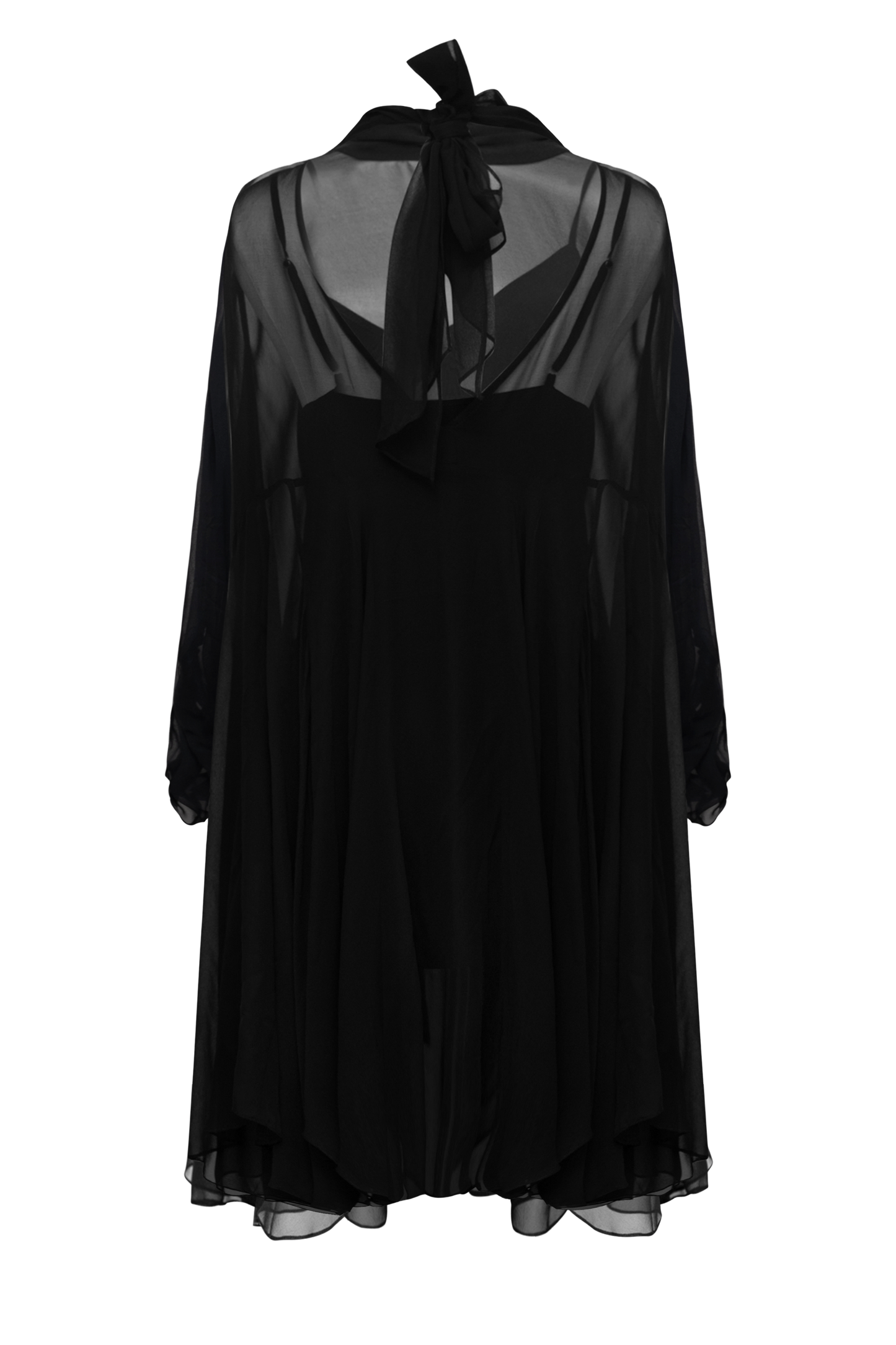 Penelope Chiffon Trapeze Dress Closr Penelope Chiffon Trapeze Dress Closr