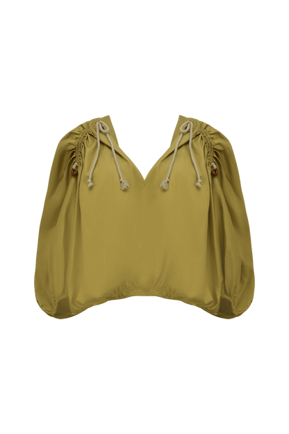 Zoila Cotton Ruched Top