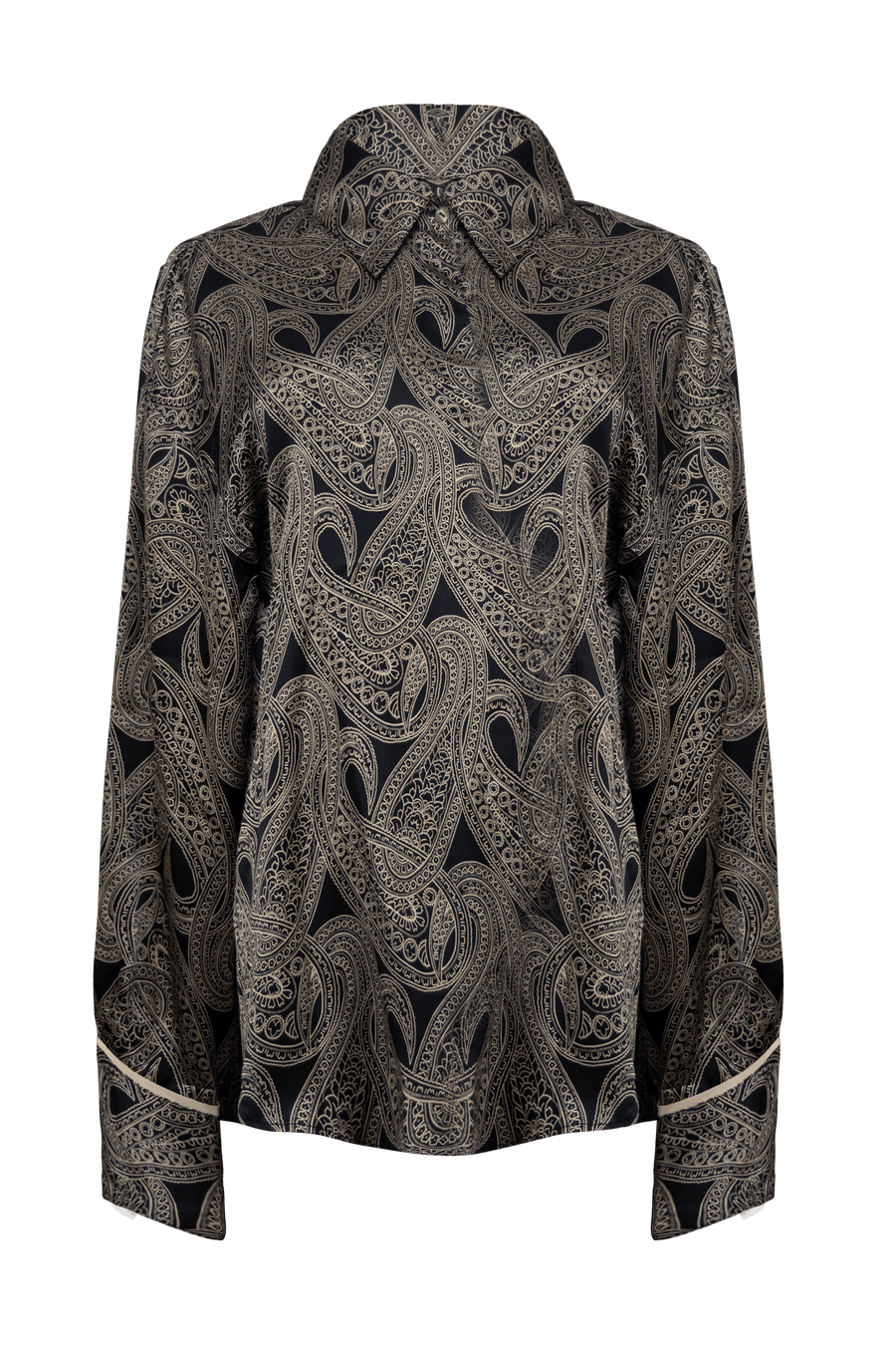 Chris Front Tie Silk Shirt