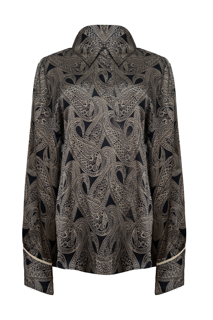 Chris Front Tie Silk Shirt