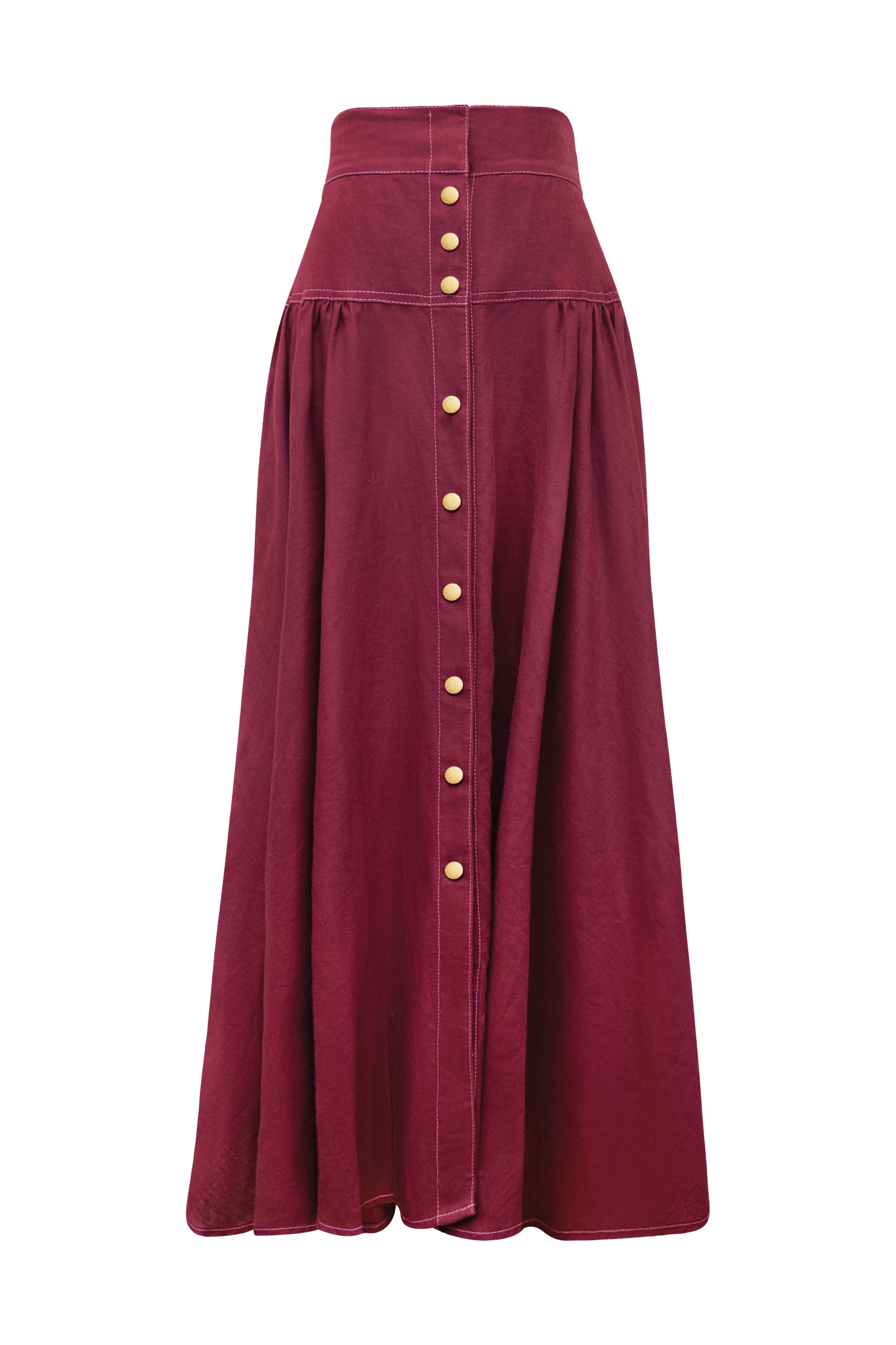 Patricia Linen Midi Skirt