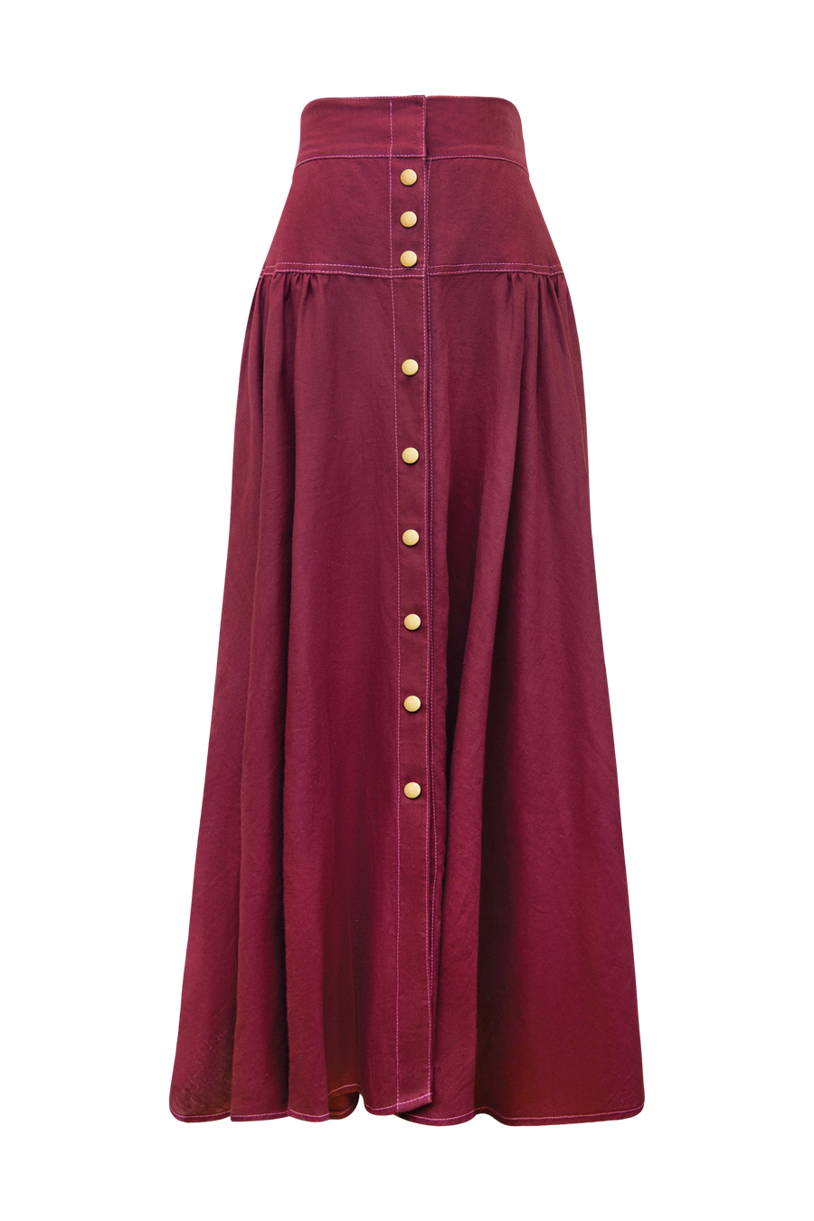 Patricia Linen Midi Skirt