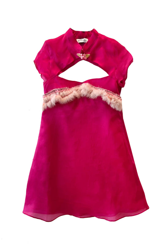 Fuchsia Liquid Babydoll Dress