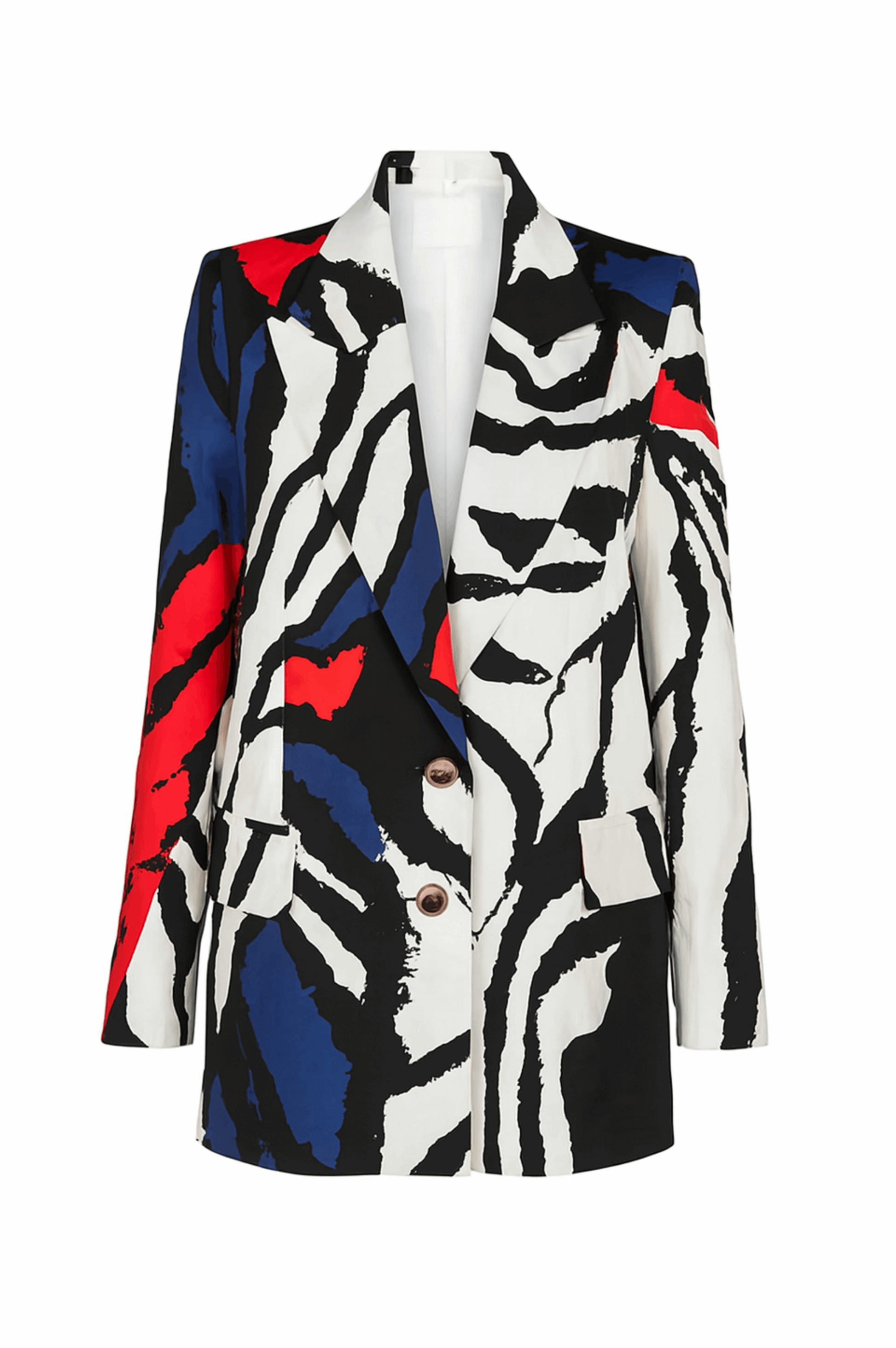 Multi Print Tuxedo Blazer
