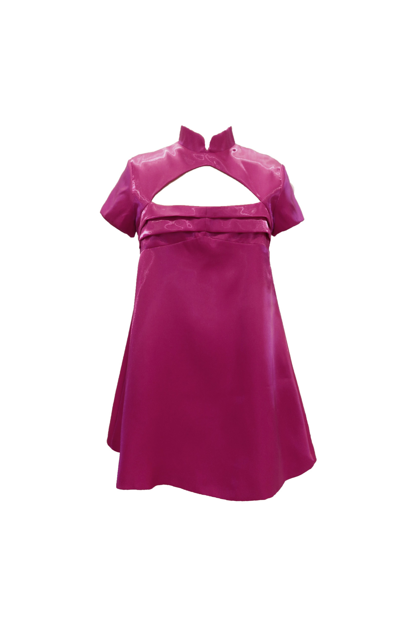 Fuchsia Liquid Babydoll Dress