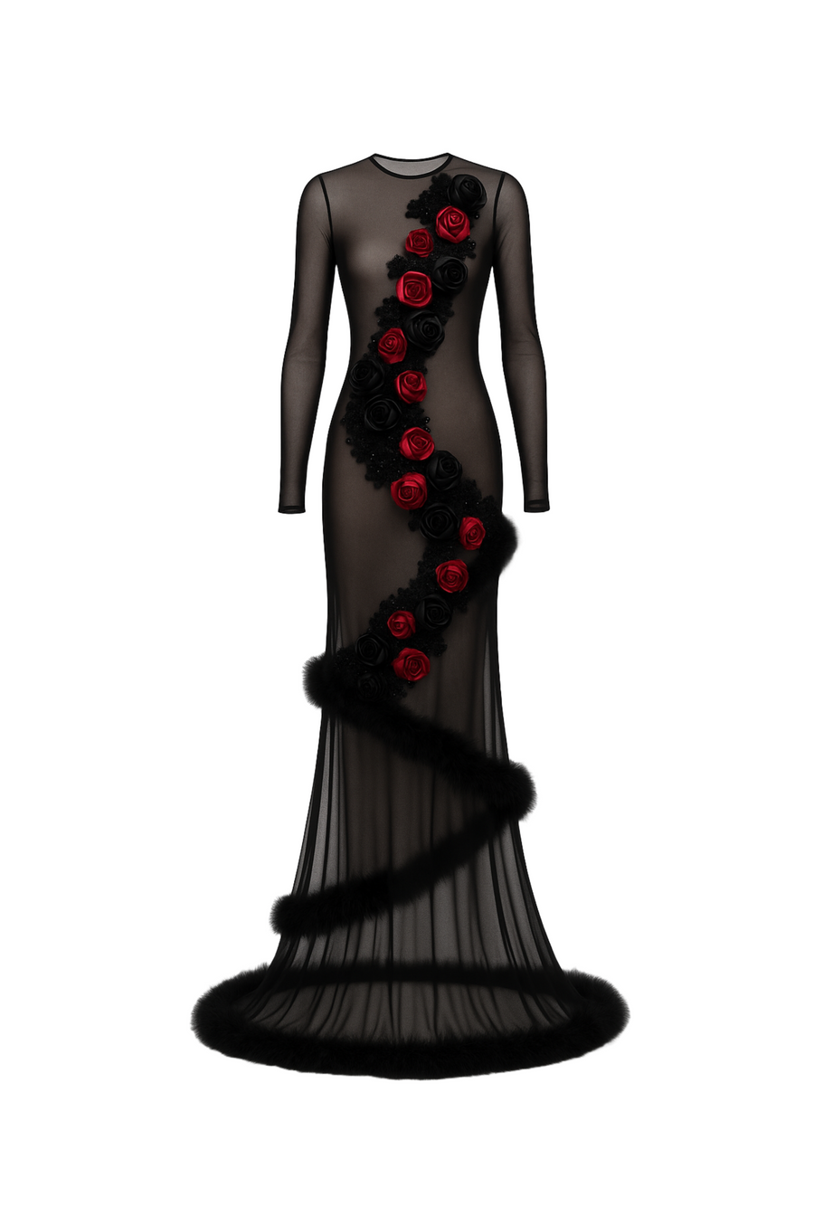 Rose De La Nuit Gown