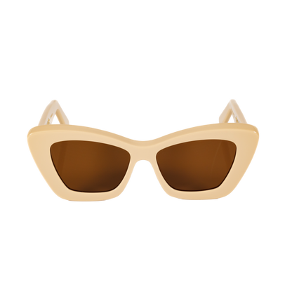 Ivory Cat-Eye Sunglasses