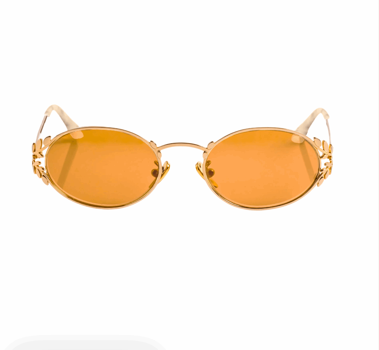 Laurel Oval Sunglasses Brown