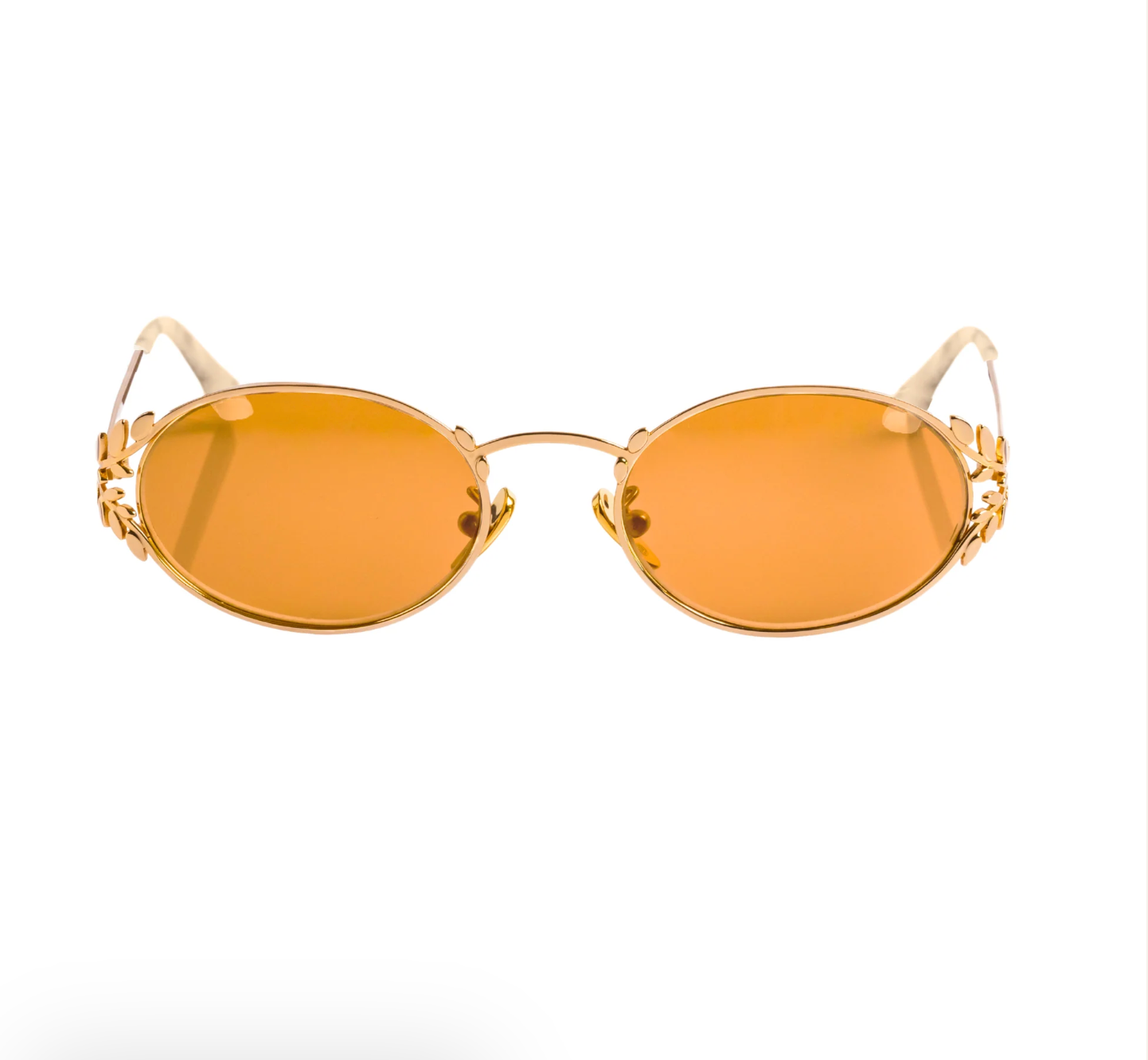 Laurel Oval Sunglasses Brown