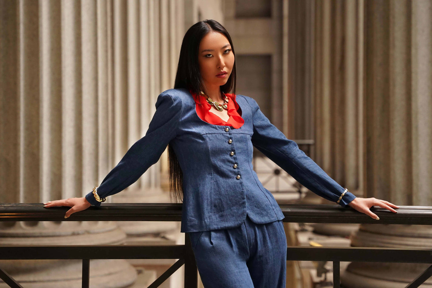 Ruth Denim Blazer