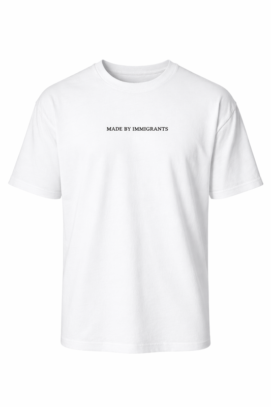 Cindy Castro "Made by Immigrants" T-Shirt - White