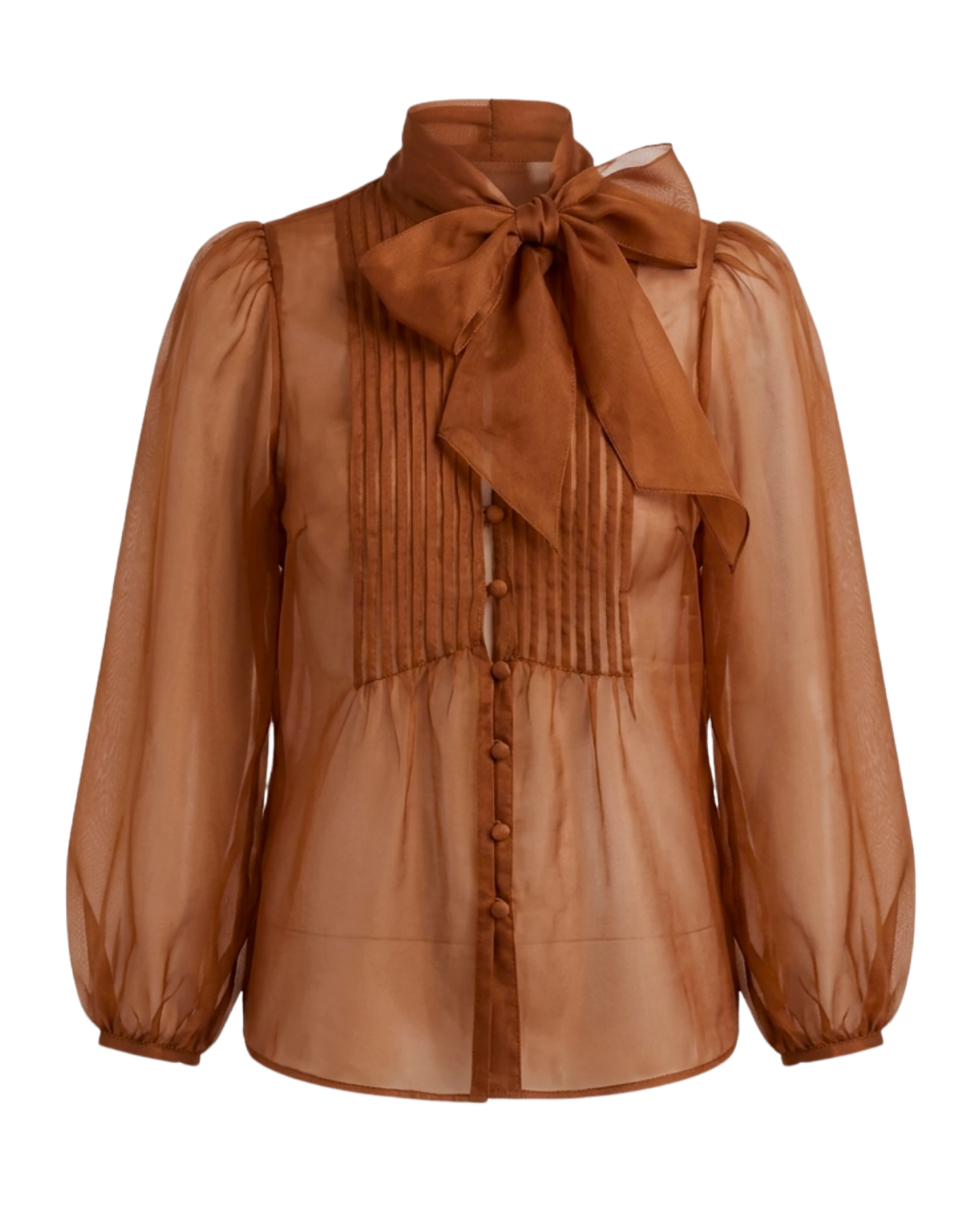 Dolores Silk Organza Bow Blouse