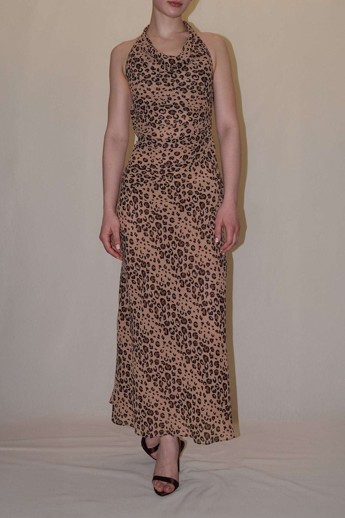 Jolene Cowl Halter Dress
