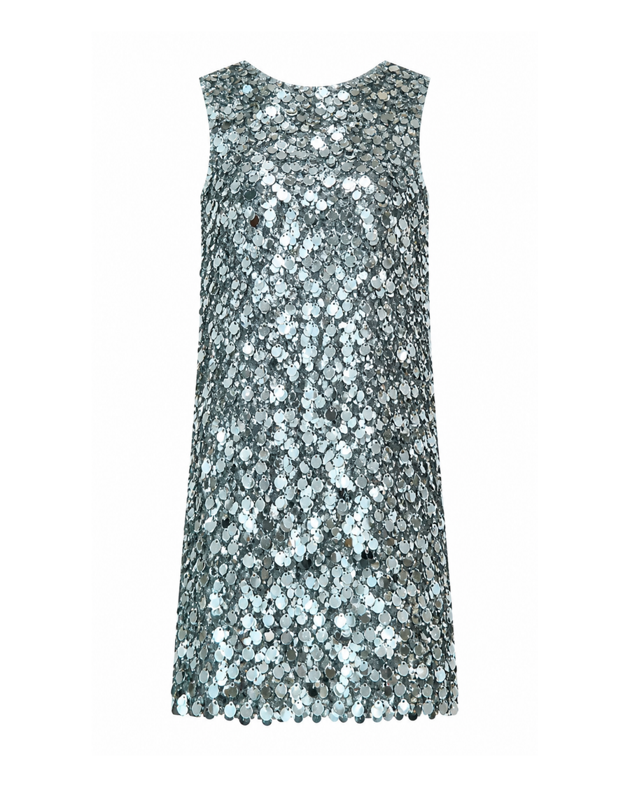 Sequin Babydoll Dress