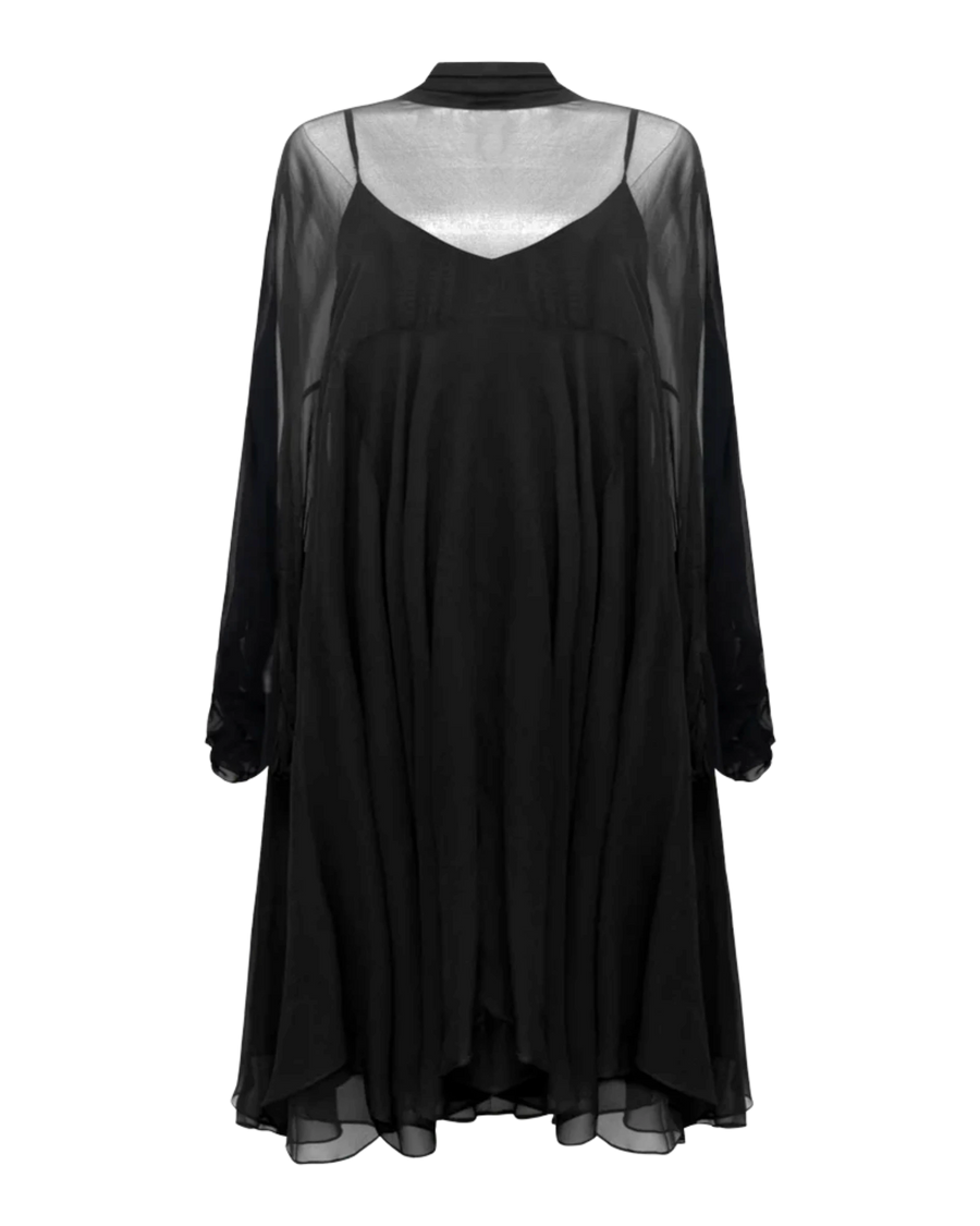 Penelope Chiffon Trapeze Dress