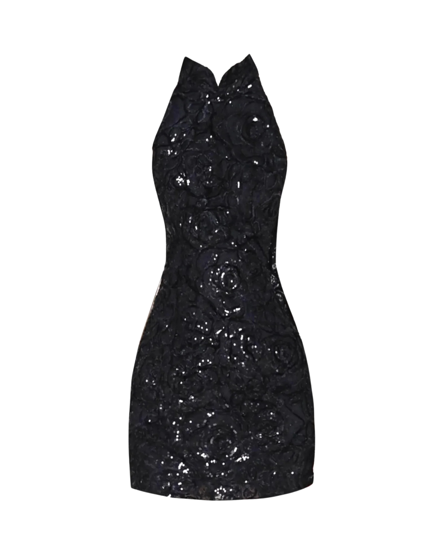 Black Qipao Mini Dress